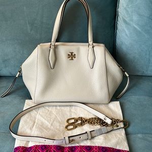 Tory Burch Kira Pebbled Leather Satchel
